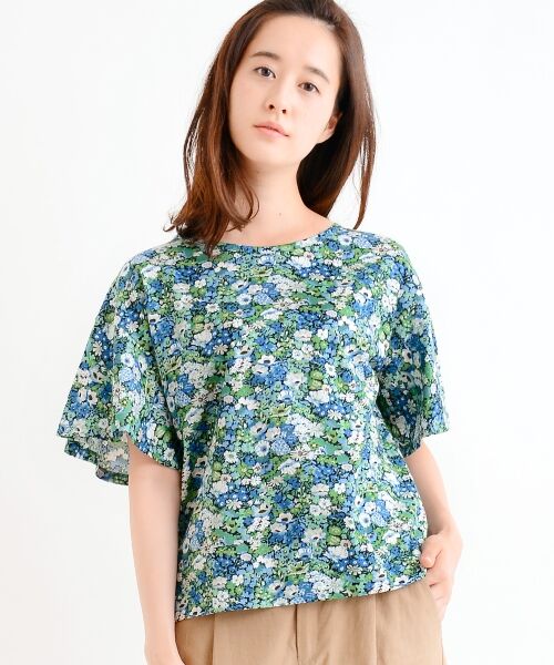 ＊＊NIMES / ニーム カットソー | LIBERTY フレアスリーブP/O（エクリュ）