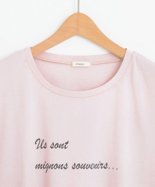 ＊＊NIMES / ニーム カットソー | ハイゲージソフト天竺 ロゴTシャツ | 詳細2