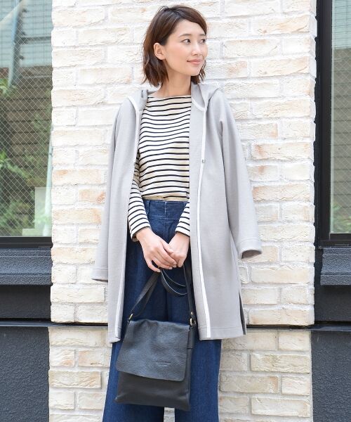 ＊＊NIMES / ニーム カットソー | 圧縮WOOL天竺 コーディガン（グレー）