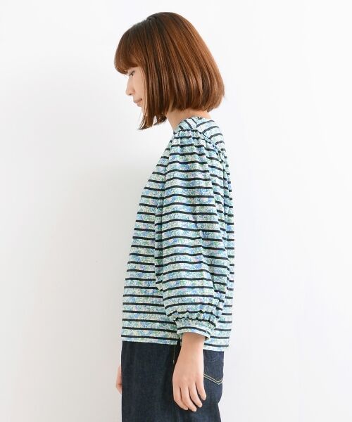 ＊＊NIMES / ニーム カットソー | Audes Stripe リバティボリュームカットソー | 詳細2