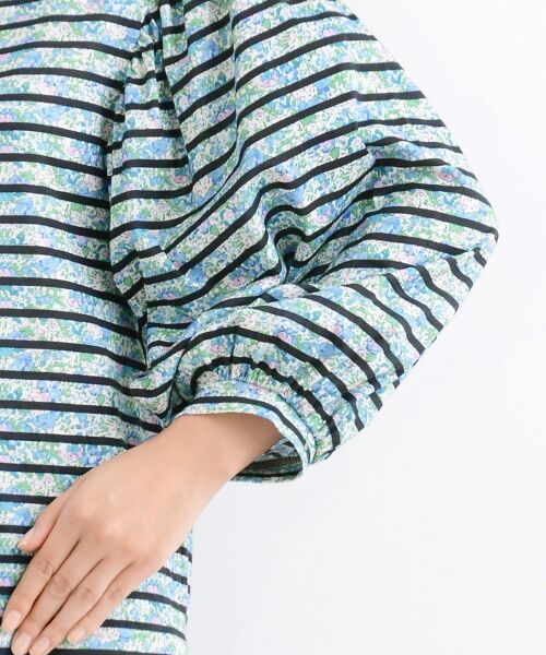 ＊＊NIMES / ニーム カットソー | Audes Stripe リバティボリュームカットソー | 詳細5