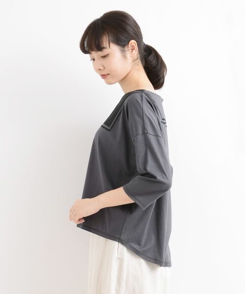 ＊＊NIMES / ニーム カットソー | リヨセル混天竺 刺しゅうカットソー | 詳細2