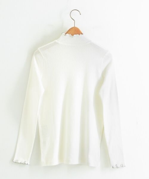 ＊＊NIMES / ニーム カットソー | テレコ フリルネックカットソー | 詳細1
