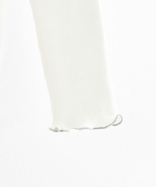 ＊＊NIMES / ニーム カットソー | テレコ フリルネックカットソー | 詳細3