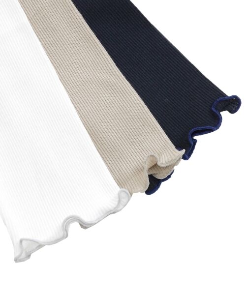 ＊＊NIMES / ニーム カットソー | テレコ フリルネックカットソー | 詳細5