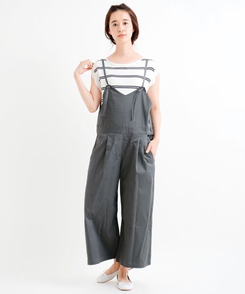 C/麻スラブサテンST サロペット （その他パンツ）｜＊＊NIMES / ニーム