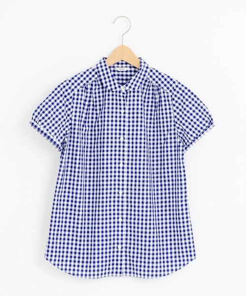 ＊＊NIMES / ニーム シャツ・ブラウス | French Blue 定番BL(半袖)（ネイビー）