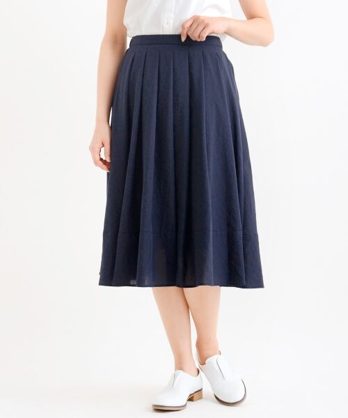 ＊＊NIMES / ニーム ミニ・ひざ丈スカート | 40Sスパンブロード ミモレ丈ボリュームSK | 詳細11