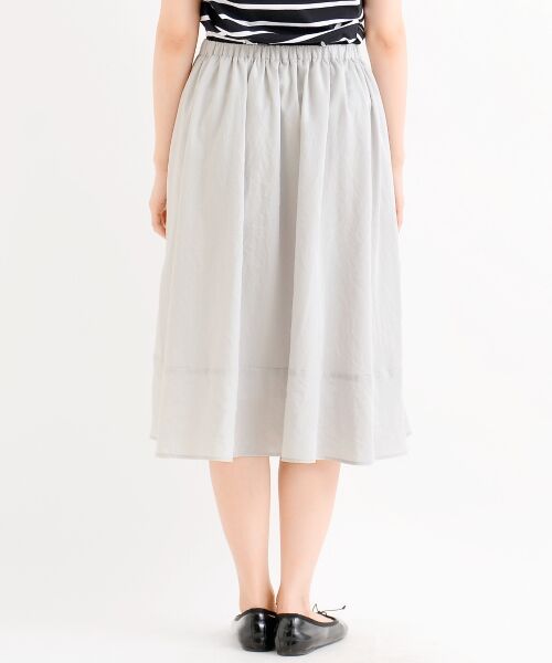 ＊＊NIMES / ニーム ミニ・ひざ丈スカート | 40Sスパンブロード ミモレ丈ボリュームSK | 詳細4