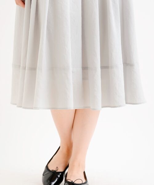 ＊＊NIMES / ニーム ミニ・ひざ丈スカート | 40Sスパンブロード ミモレ丈ボリュームSK | 詳細7