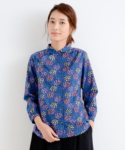 セール】 NIMES×kippis 丸衿BL(七分袖) （シャツ・ブラウス