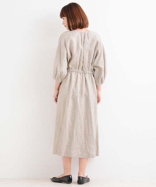 セール リネンキャンバス 前あきワンピース ミニ丈 ひざ丈ワンピース Nimes ニーム ファッション通販 タカシマヤファッションスクエア