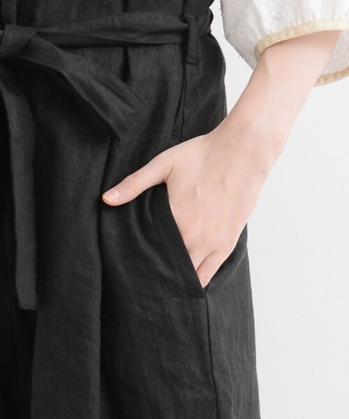 セール】 リネンキャンバス リボンサロペット （その他パンツ