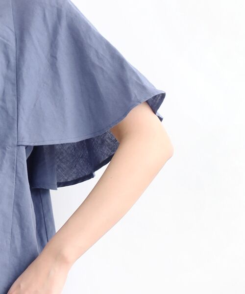 23 ニーム NIMES ブラウス シャツ トップス 刺繍 レース NIMES（ニーム）の「LIBERTYラッフルブラウス（シャツ/ブラウス
