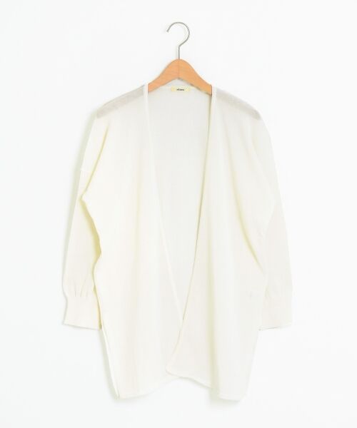 ＊＊NIMES / ニーム ニット・セーター | 強撚綿モダール ポンチョC/D（ホワイト）
