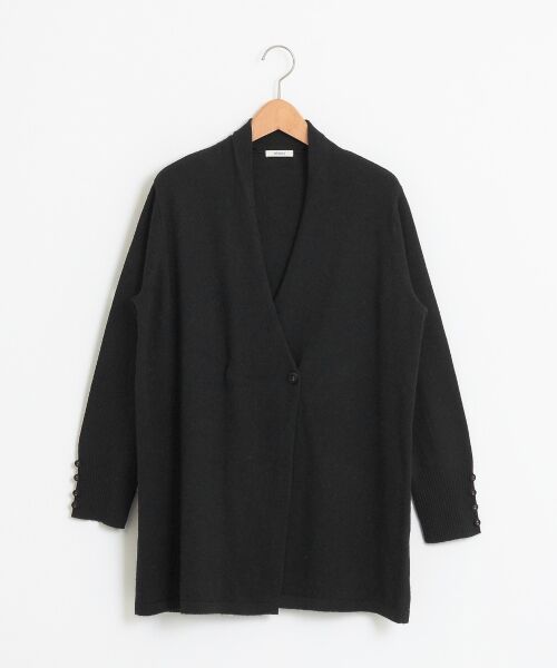 ＊＊NIMES / ニーム ニット・セーター | ELENA ドレープカラーCD（ブラック）