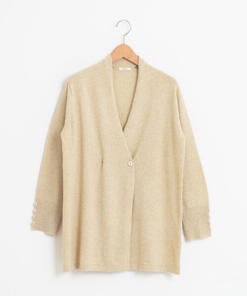 ＊＊NIMES / ニーム ニット・セーター | ELENA ドレープカラーCD（ベージュ）