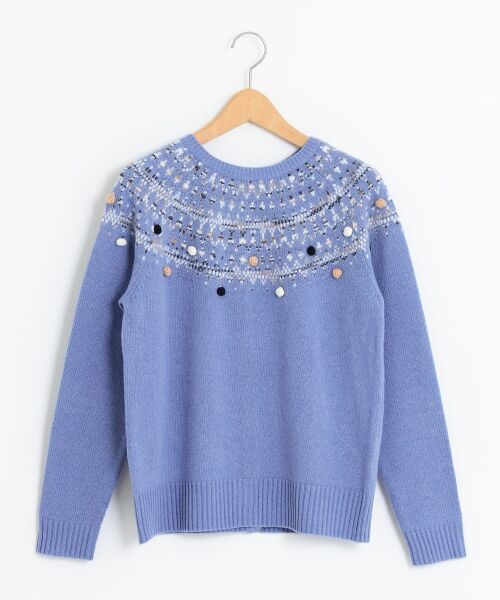 ＊＊NIMES / ニーム ニット・セーター | Italy Yern 球心柄P/O | 詳細1