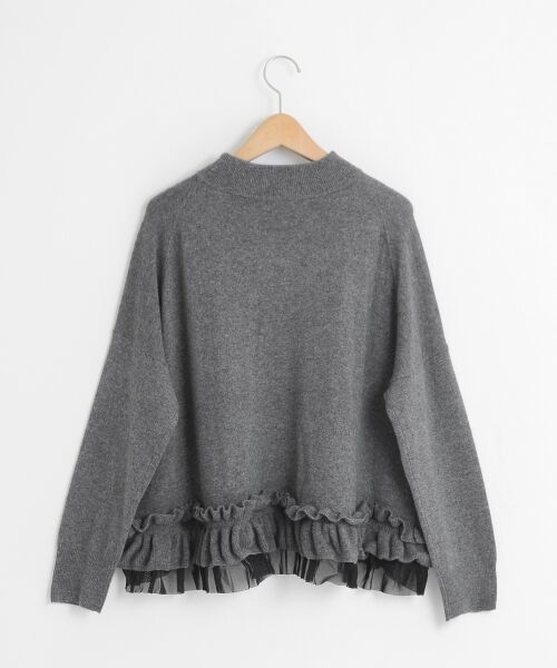 ＊＊NIMES / ニーム ニット・セーター | 12G天竺編ヘムフリルデザインP/O | 詳細1