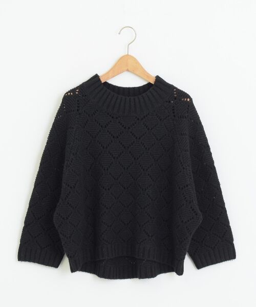 ＊＊NIMES / ニーム ニット・セーター | Lamswoolプルオーバー（ブラック）