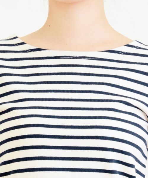 ＊＊NIMES / ニーム ミニ丈・ひざ丈ワンピース | 16/2ボーダー 後ろボタン開OP | 詳細4