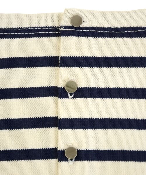 ＊＊NIMES / ニーム ミニ丈・ひざ丈ワンピース | 16/2ボーダー 後ろボタン開OP | 詳細7