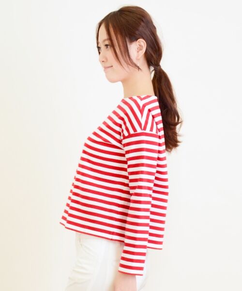 ＊＊NIMES / ニーム カットソー | 30/2ボーダー ビックシルエットP/O | 詳細2