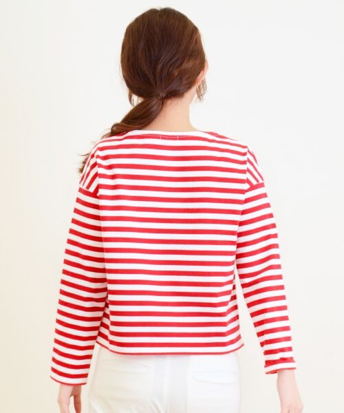 ＊＊NIMES / ニーム カットソー | 30/2ボーダー ビックシルエットP/O | 詳細3