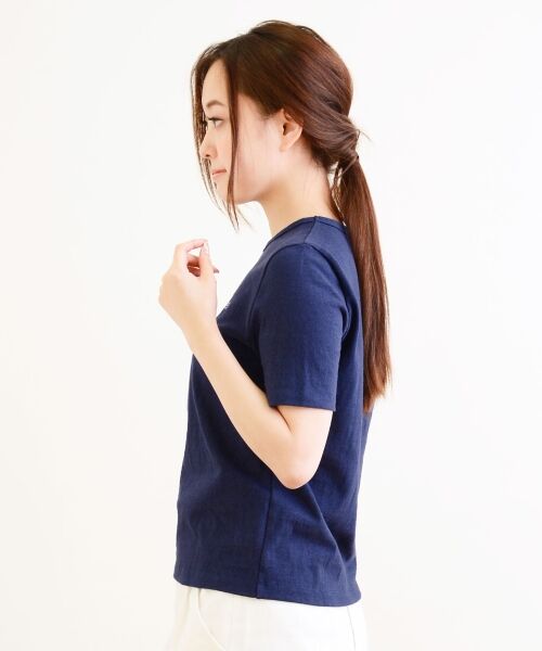 ＊＊NIMES / ニーム カットソー | 9/-ムラ糸吊天竺 レタードTシャツ | 詳細2