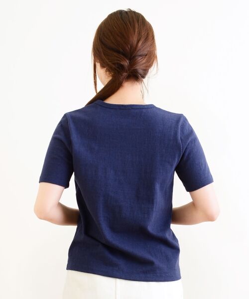 ＊＊NIMES / ニーム カットソー | 9/-ムラ糸吊天竺 レタードTシャツ | 詳細3