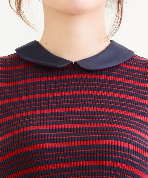 ＊＊NIMES / ニーム カットソー | ワイドテレコBD 衿付P/O | 詳細4