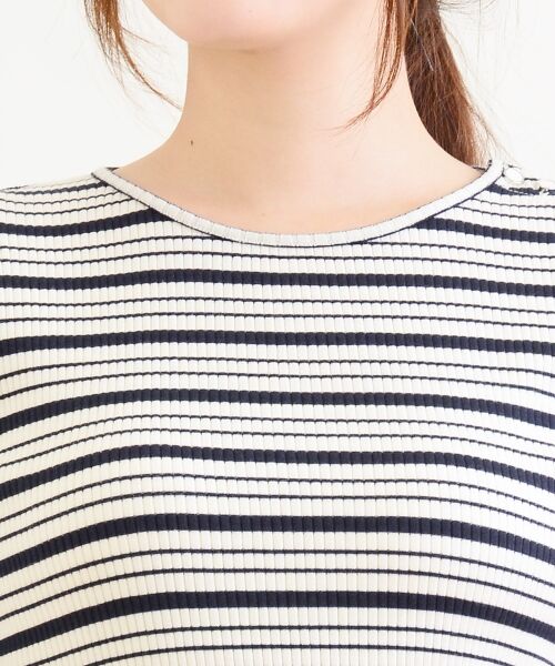 ＊＊NIMES / ニーム カットソー | ワイドテレコBD 丸首P/O | 詳細4