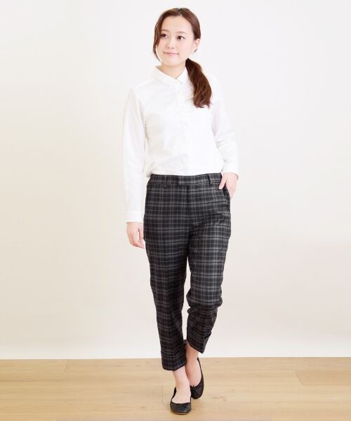 ＊＊NIMES / ニーム ミニ・ひざ丈スカート | ストレッチフラノチェック センタープレスパンツ | 詳細9