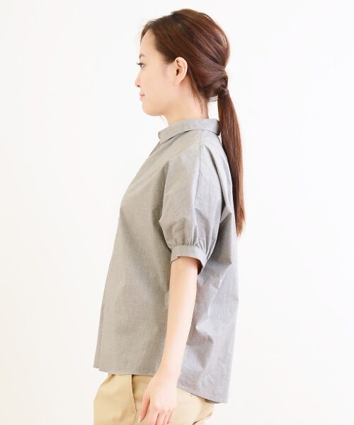 ＊＊NIMES / ニーム シャツ・ブラウス | C/PEメランジタイプライター スキッパーSH | 詳細2