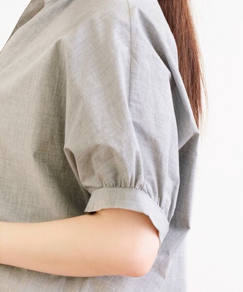 ＊＊NIMES / ニーム シャツ・ブラウス | C/PEメランジタイプライター スキッパーSH | 詳細5