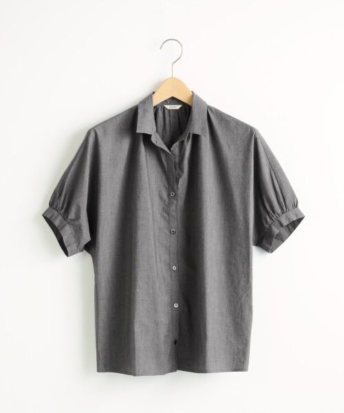 ＊＊NIMES / ニーム シャツ・ブラウス | C/PEメランジタイプライター スキッパーSH（MIX4）