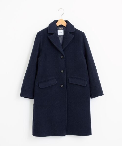 その他ブランド / コート/L/ウール/NVY/無地/18A-TMS-48CB// セール】 ウールリバー リバーロングコート （その他アウター