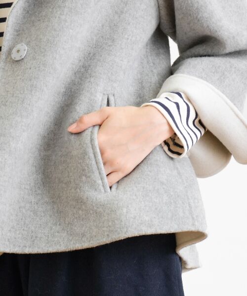 ＊＊NIMES / ニーム その他アウター | リバーメルトン AラインショートCT | 詳細6