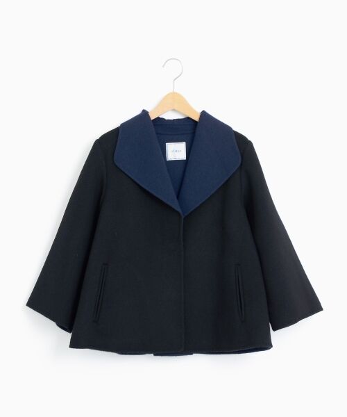 ＊＊NIMES / ニーム その他アウター | リバーメルトン AラインショートCT（ブラック）