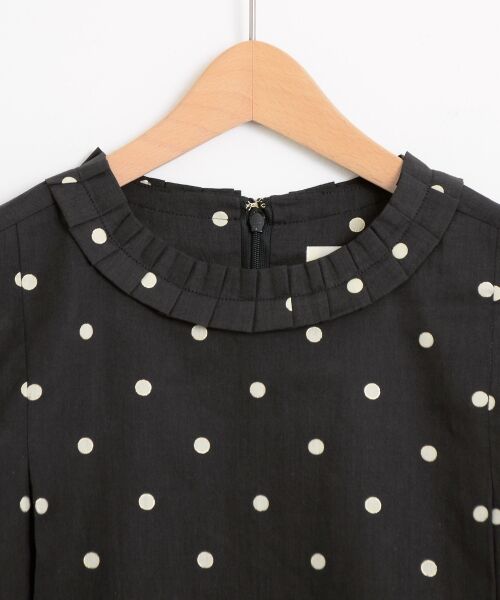 ＊＊NIMES / ニーム シャツ・ブラウス | Dots et LIBERTY プリーツカラータックBL | 詳細2