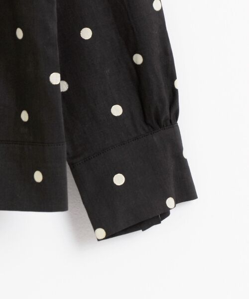 ＊＊NIMES / ニーム シャツ・ブラウス | Dots et LIBERTY プリーツカラータックBL | 詳細3