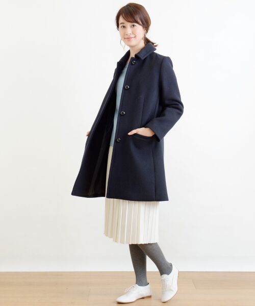 **NIMES / ニーム その他アウター | メルトン ロングコート | 詳細12