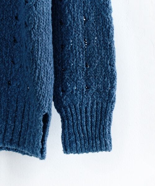 ＊＊NIMES / ニーム ニット・セーター | 3Gケーブル ケーブルバイカラーP/O | 詳細3