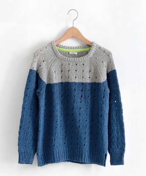 Color カラー kolor 23AW 23WCM-NO1301-C Knit ハイゲージ切替