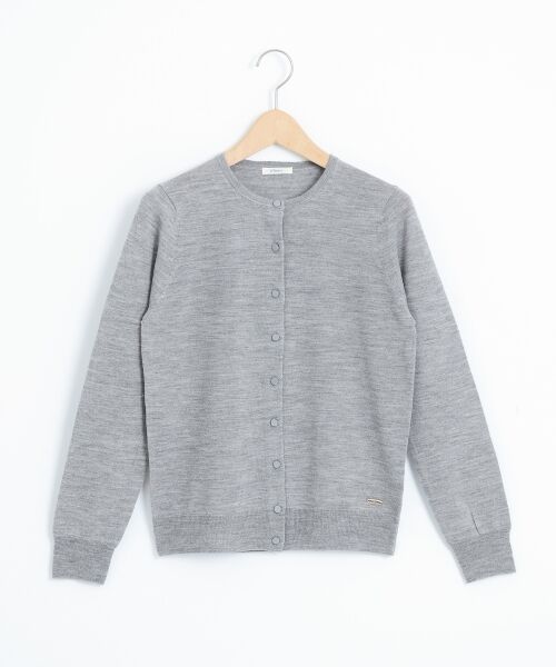 ＊＊NIMES / ニーム ニット・セーター | ビエラヤーン 14G C/Nカーディガン（グレー）