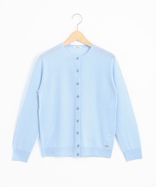 ＊＊NIMES / ニーム ニット・セーター | ビエラヤーン 14G C/Nカーディガン（サックス）