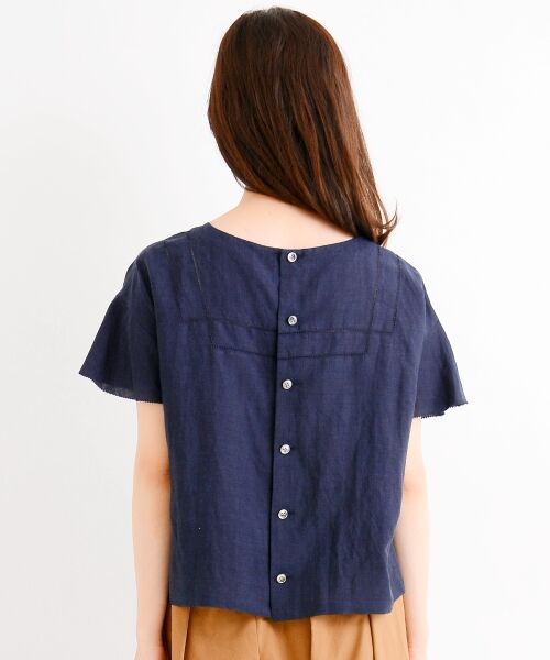 ＊＊NIMES / ニーム シャツ・ブラウス | Natural Lawn ピコ刺繍BL | 詳細3