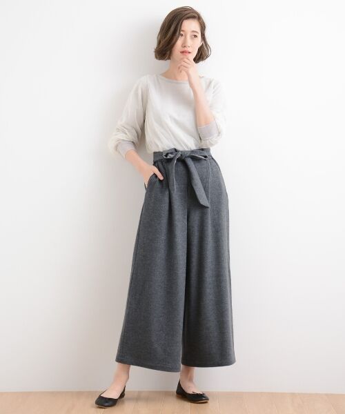 ＊＊NIMES / ニーム その他パンツ | 圧縮スムース ワイドPT | 詳細4