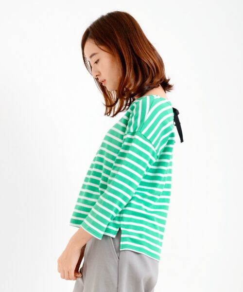 ＊＊NIMES / ニーム カットソー | 20/2天竺ボーダー ドロップP/O | 詳細2
