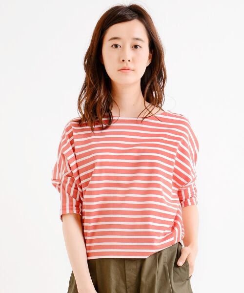 ＊＊NIMES / ニーム カットソー | 40/2 天竺ボーダー コクーン変形P/O | 詳細1